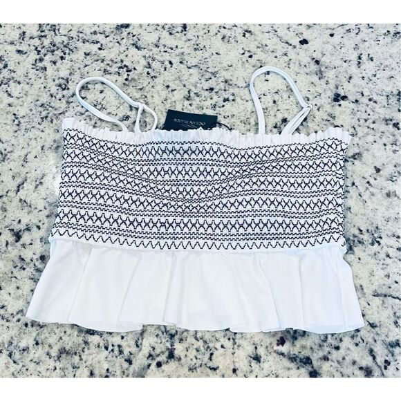 Ocean Blues Women's Shirred Bandeau Bikini Off Shoulder Bikini Top - Picture 3 of 5